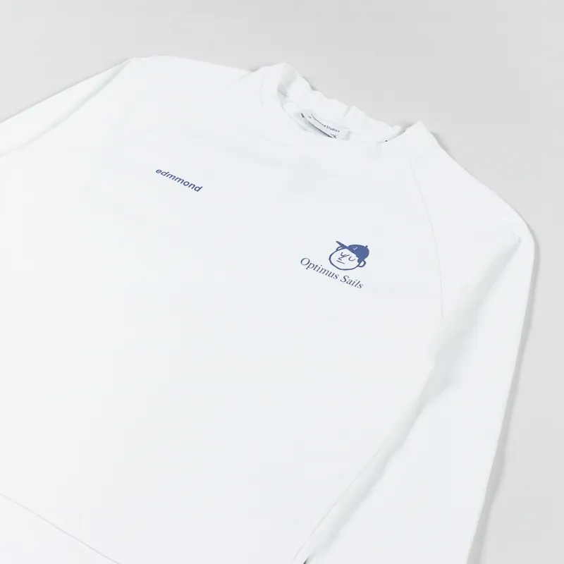 Edmmond Studios Optimus Sweatshirt Plain White-3