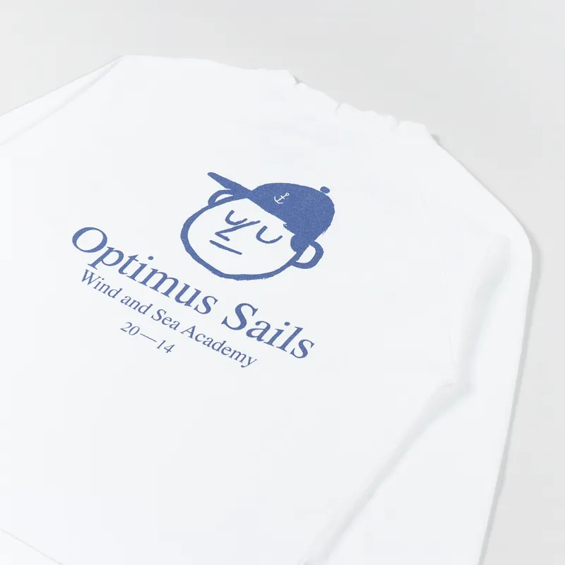 Edmmond Studios Optimus Sweatshirt Plain White-2