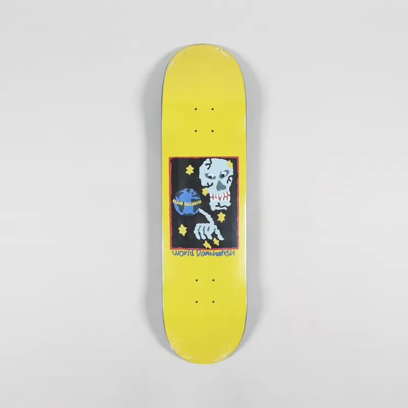 Polar Skate Co. Oskar Rozenberg World Domination Deck Yellow 8.375 Inch