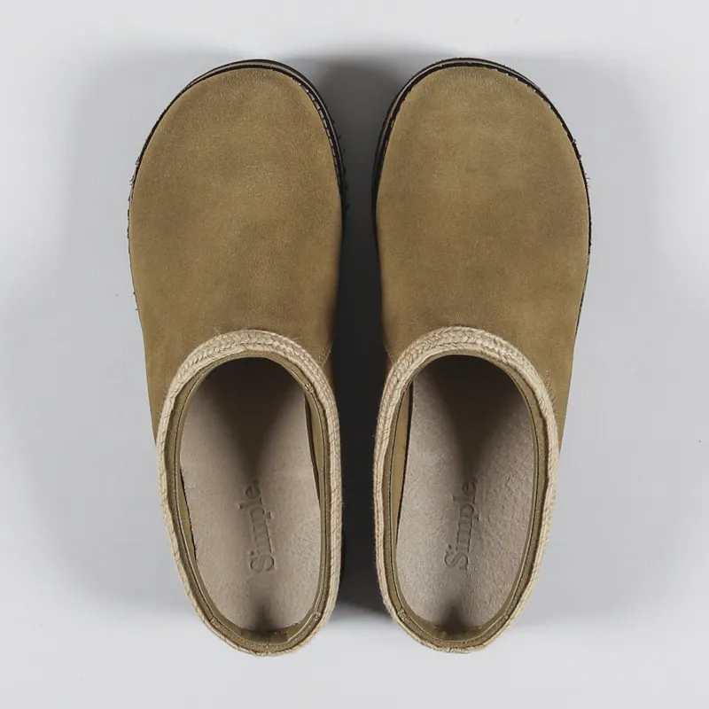 Simple Original Clog Suede Cowboy Brown-1