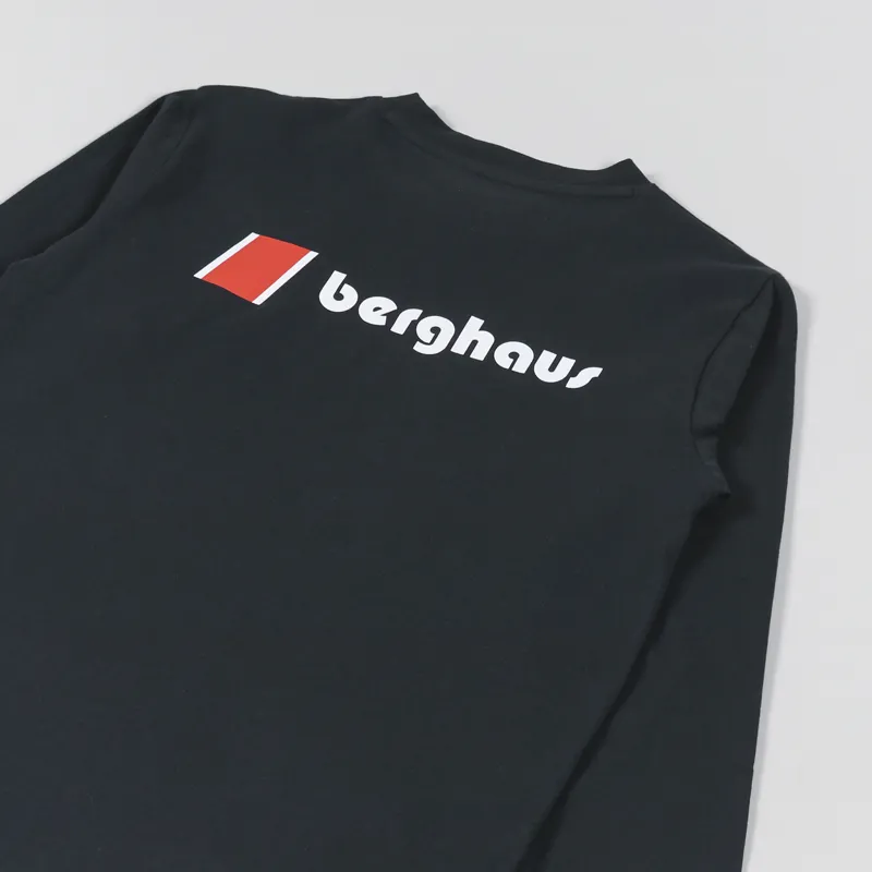 Berghaus Organic Heritage Front And Back Long Sleeve T Shirt Black-2