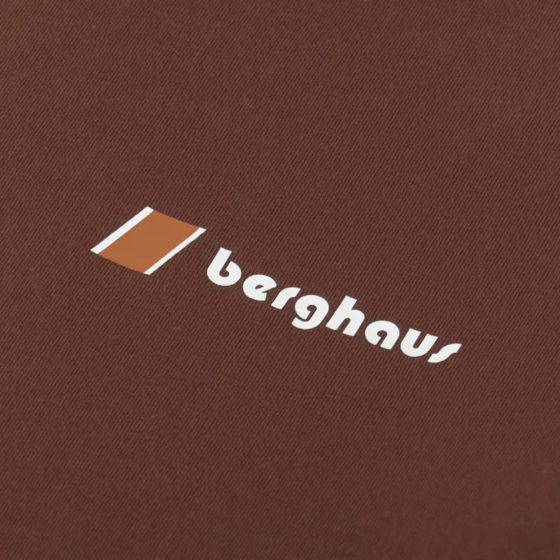 Berghaus Heritage Front And Back Logo T Shirt Dark Brown-4