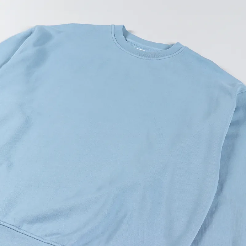 Colorful Standard Organic Oversized Crew Sweat Seaside Blue-2