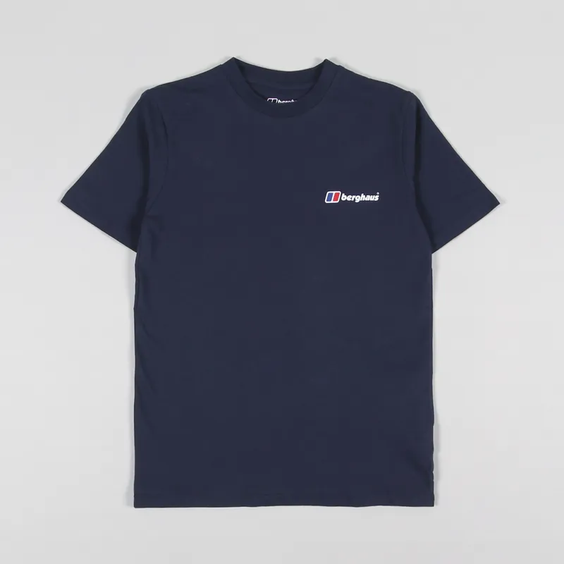 Berghaus Organic Front And Back Logo T Shirt Dusk-1