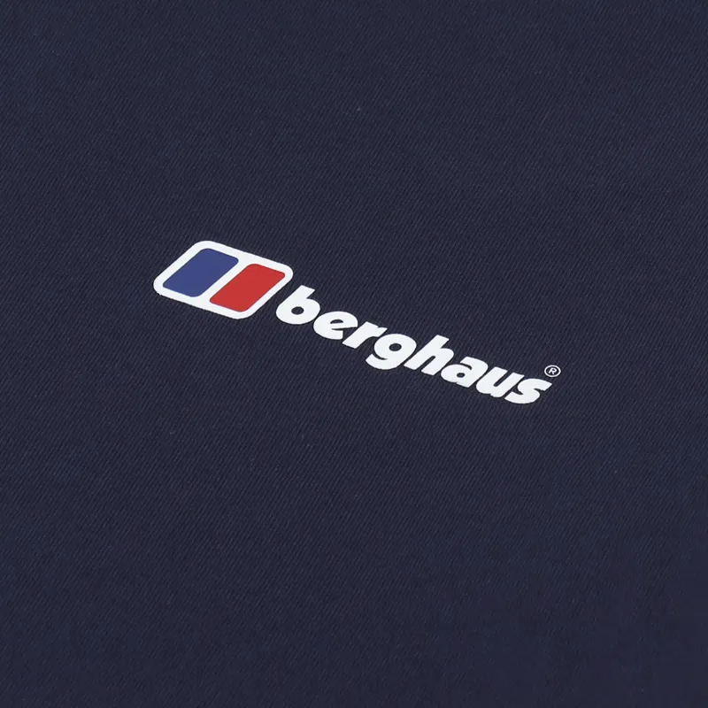 Berghaus Organic Front And Back Logo T Shirt Dusk-5