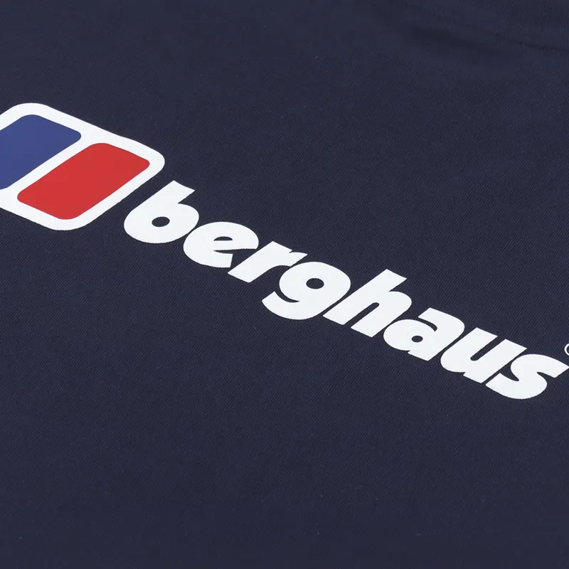 Berghaus Organic Front And Back Logo T Shirt Dusk-4
