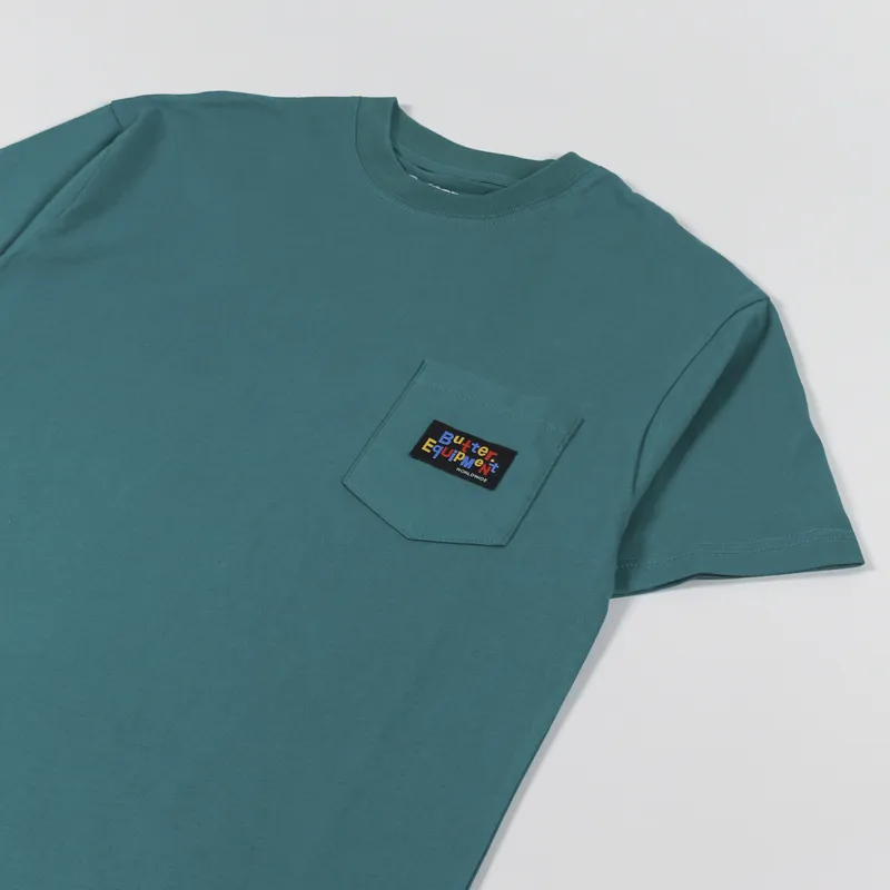 Butter Goods Organic Pocket T Shirt Mallard-2