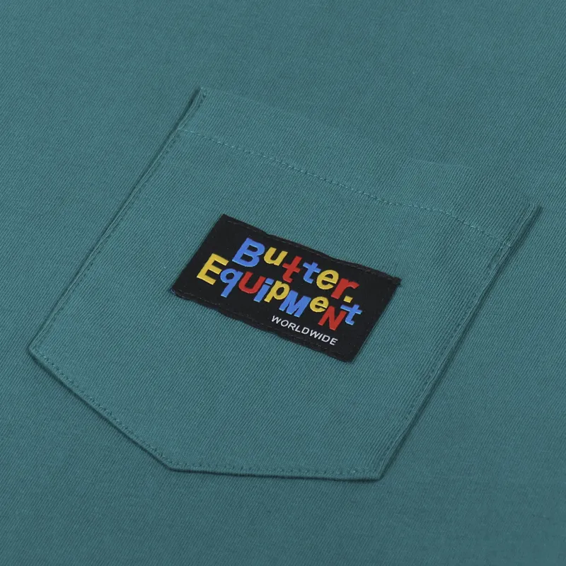 Butter Goods Organic Pocket T Shirt Mallard-1