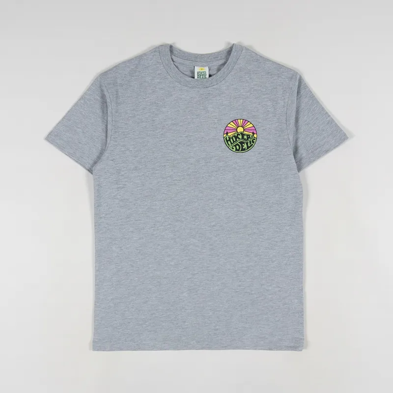 Hikerdelic Original Logo T Shirt Grey Marl-1
