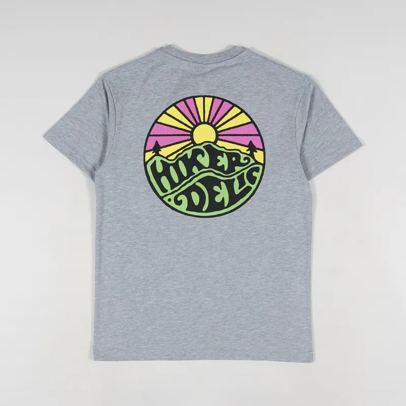 Hikerdelic Original Logo T Shirt Grey Marl