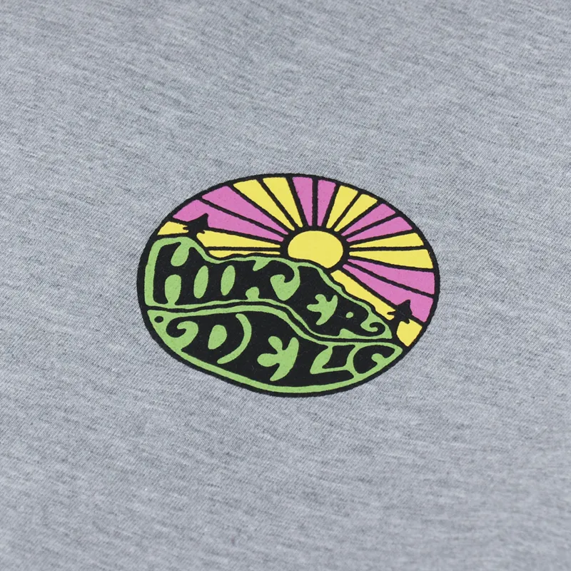 Hikerdelic Original Logo T Shirt Grey Marl-5