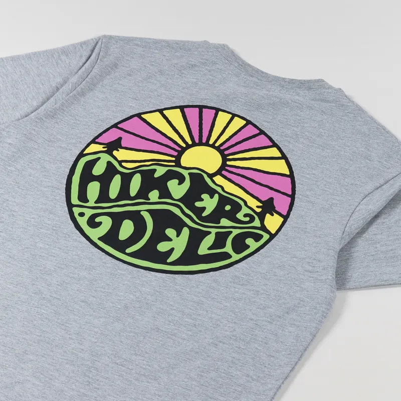 Hikerdelic Original Logo T Shirt Grey Marl-2