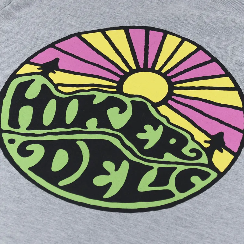 Hikerdelic Original Logo T Shirt Grey Marl-4