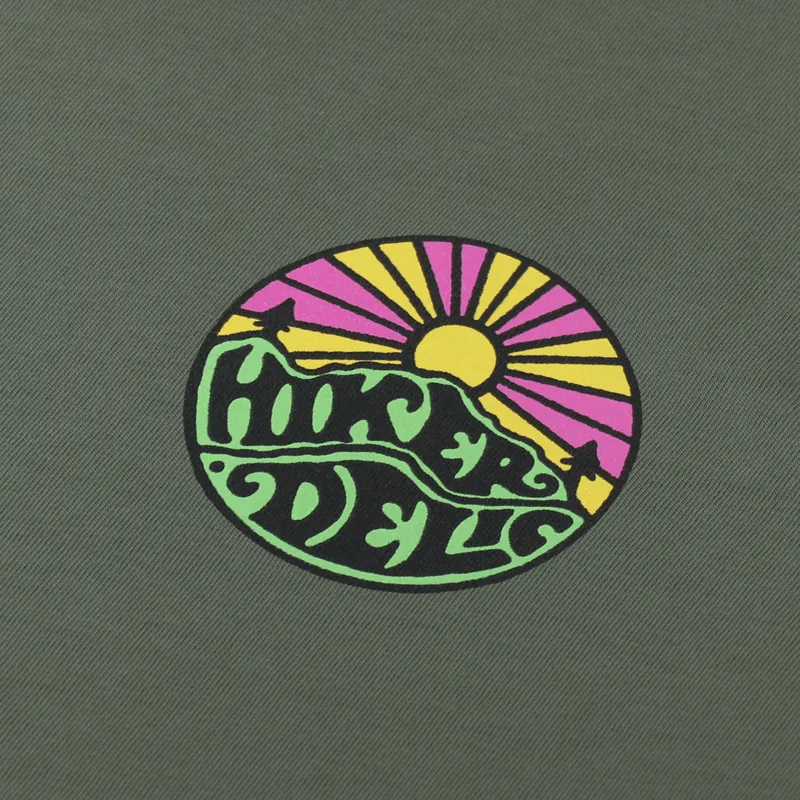 Hikerdelic Original Logo T Shirt Khaki-5