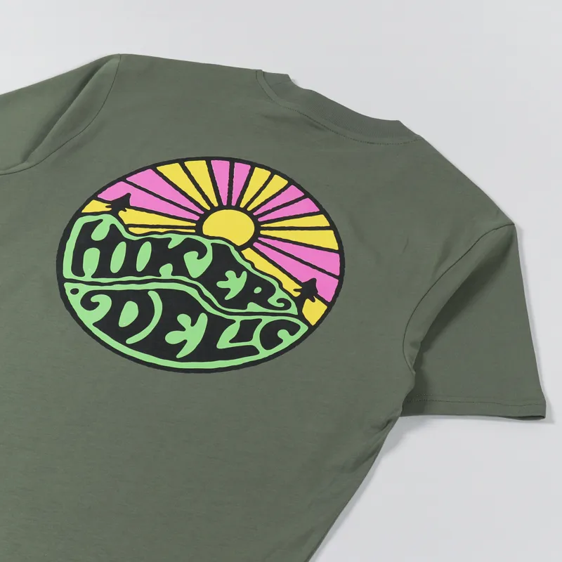 Hikerdelic Original Logo T Shirt Khaki-2