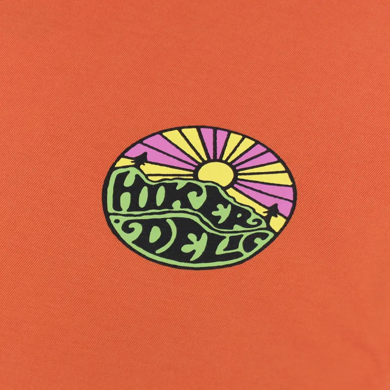 Hikerdelic Original Logo T Shirt Orange-5