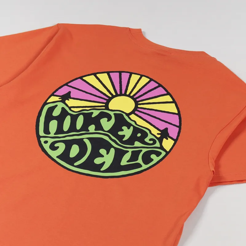 Hikerdelic Original Logo T Shirt Orange-2