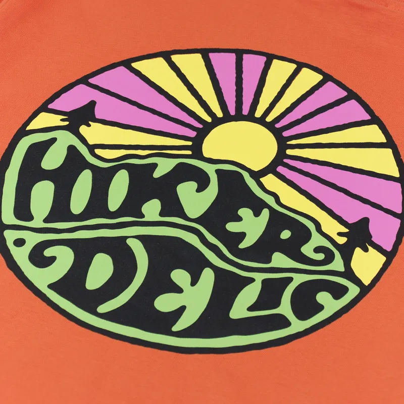 Hikerdelic Original Logo T Shirt Orange-4