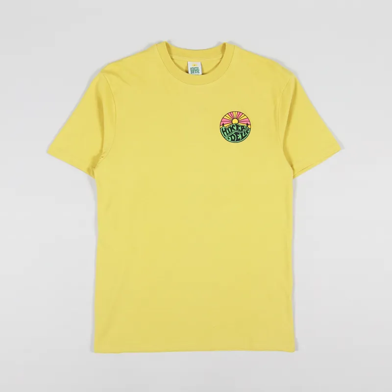 Hikerdelic Original Logo T Shirt Washed Yellow-1