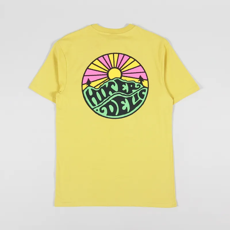 Hikerdelic Original Logo T Shirt Washed Yellow