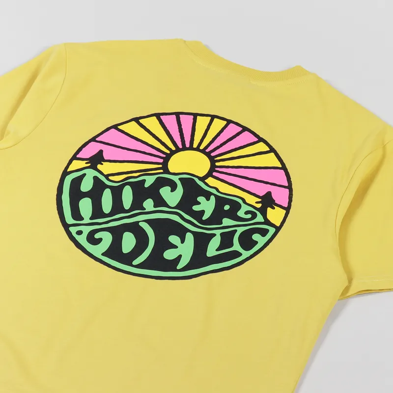 Hikerdelic Original Logo T Shirt Washed Yellow-2