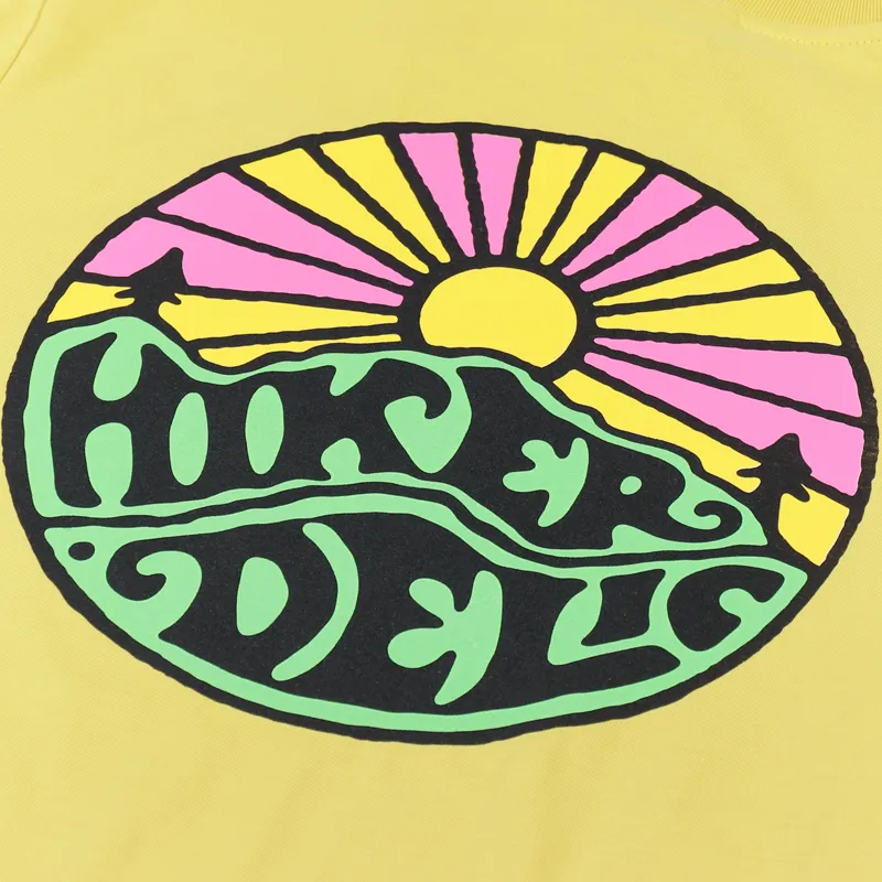 Hikerdelic Original Logo T Shirt Washed Yellow-4