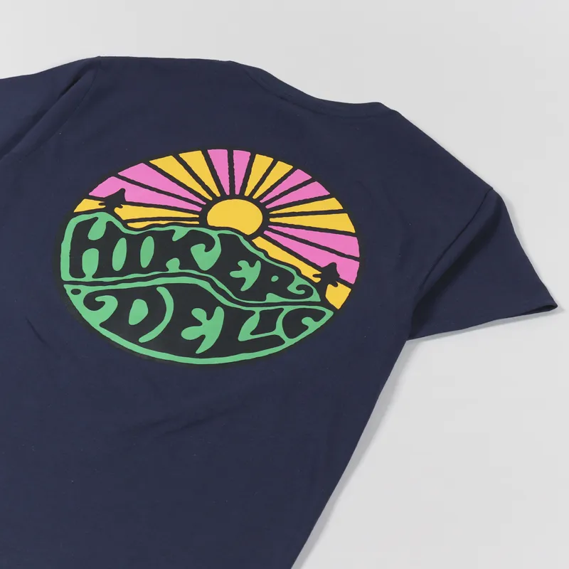 Hikerdelic Original Logo T Shirt Navy-2