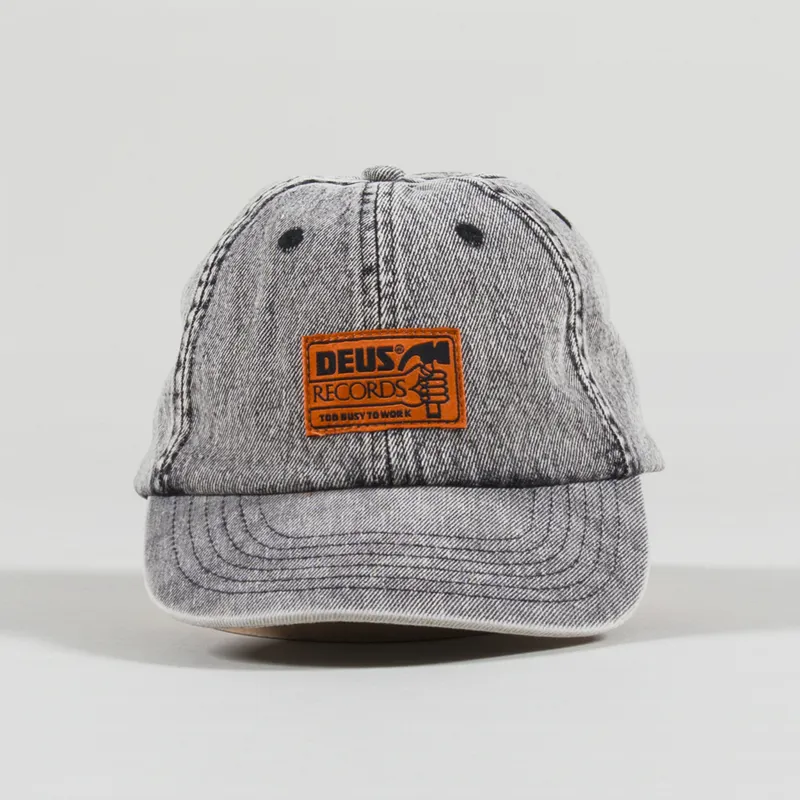 Deus Ex Machina Ortiz Denim Cap Light Black Wash-1