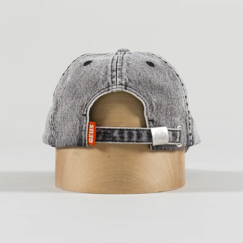Deus Ex Machina Ortiz Denim Cap Light Black Wash-3