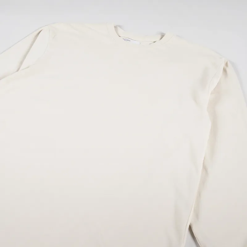 Colorful Standard Oversized Organic Long Sleeve T Shirt Ivory White-2