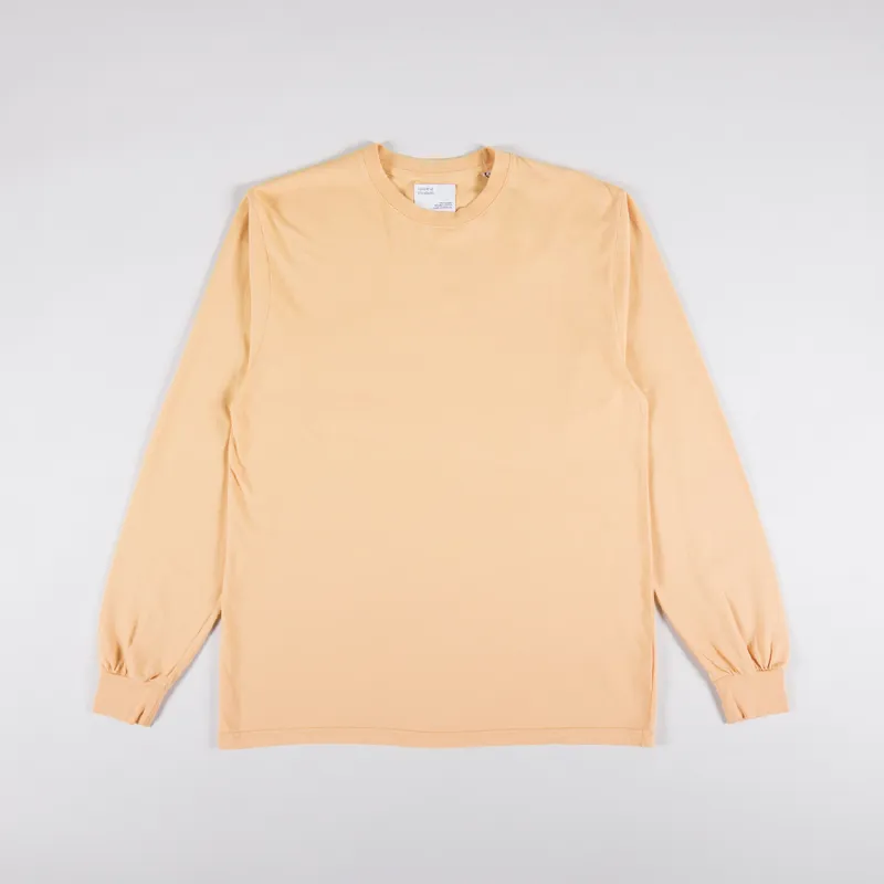 Colorful Standard Oversized Organic Long Sleeve T Shirt Sandstone Orange