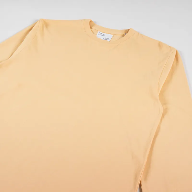 Colorful Standard Oversized Organic Long Sleeve T Shirt Sandstone Orange-2