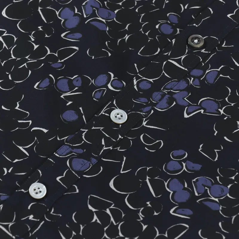 Norse Projects Oscar Print Shirt Navy-1