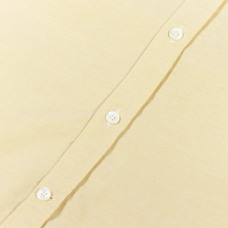 Norse Projects Osvald Oxford Short Sleeve Shirt Light Yellow-4