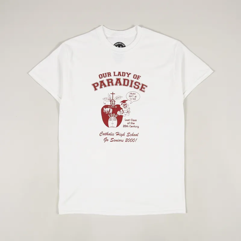 Paradise NYC Our Lady Of Paradise T Shirt White
