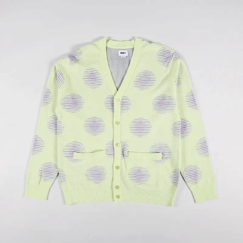 Obey Oval Cardigan Celery Juice