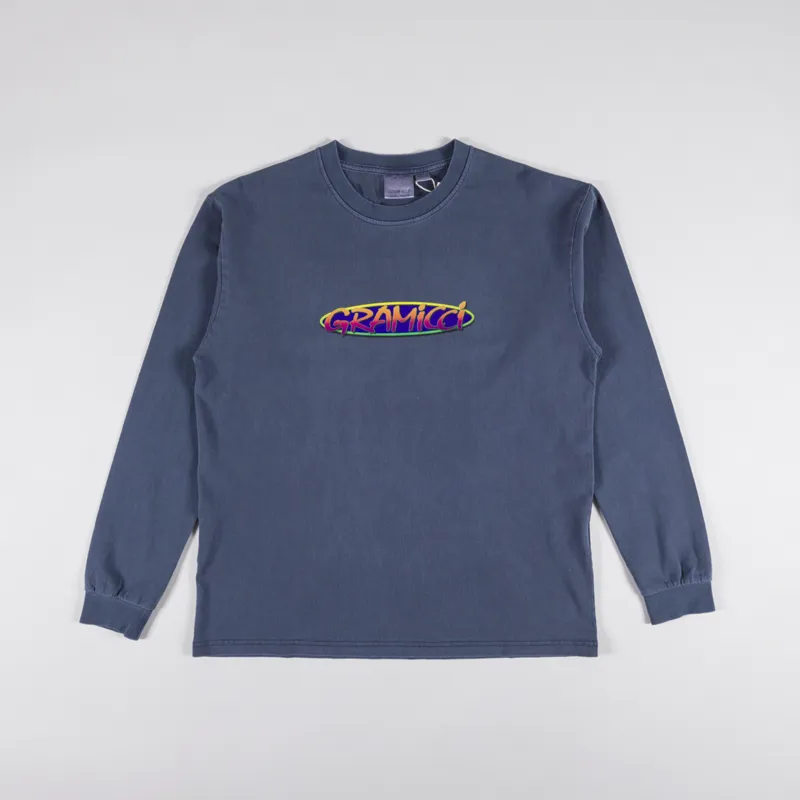 Gramicci Oval Long Sleeve T Shirt Navy Pigment