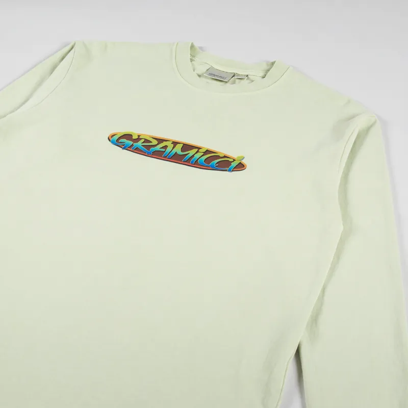 Gramicci Oval Long Sleeve T Shirt Smoky Mint Pigment-2