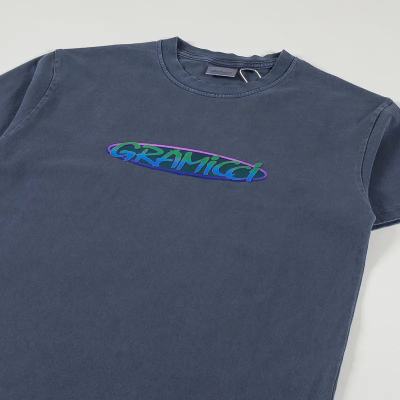 Gramicci Oval T Shirt Navy Pigment-2