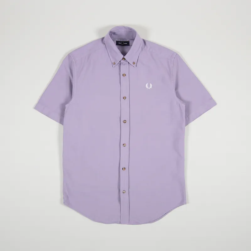 Fred Perry Overdyed Shirt Lavender Ash