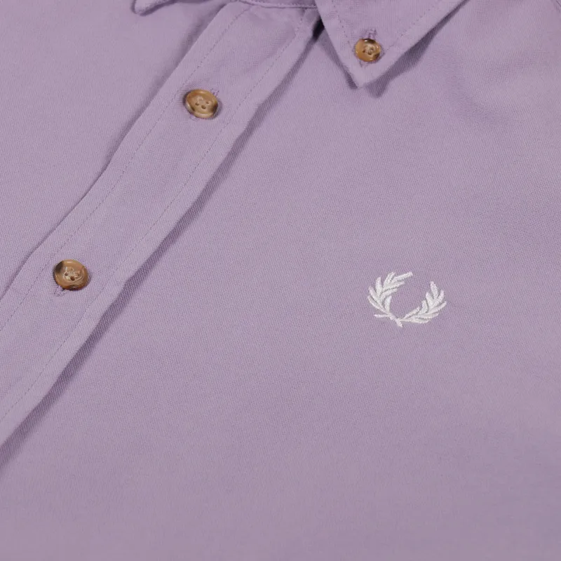 Fred Perry Overdyed Shirt Lavender Ash-1