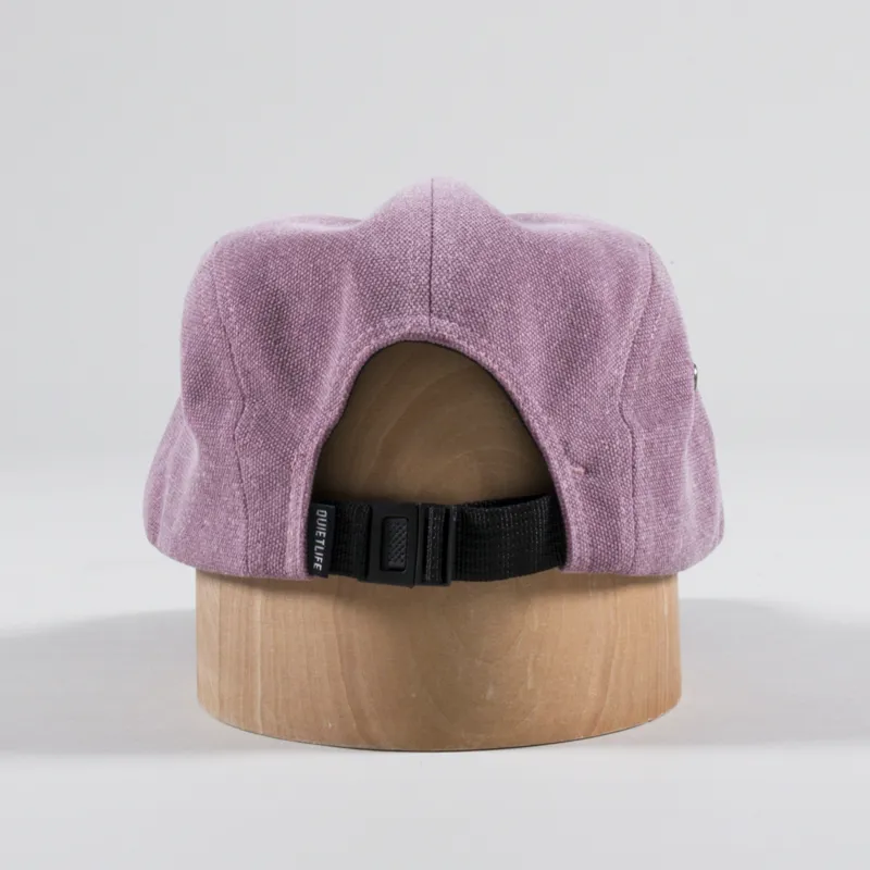 The Quiet Life Overdyed 5 Panel Camper Hat Wine-3