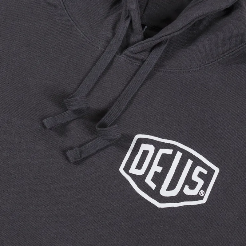 Deus Ex Machina Oversized Biarritz Hoodie Anthracite-4