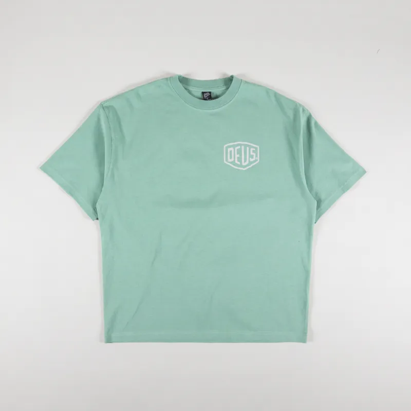 Deus Ex Machina Oversized Biarritz T Shirt Sea Foam-1
