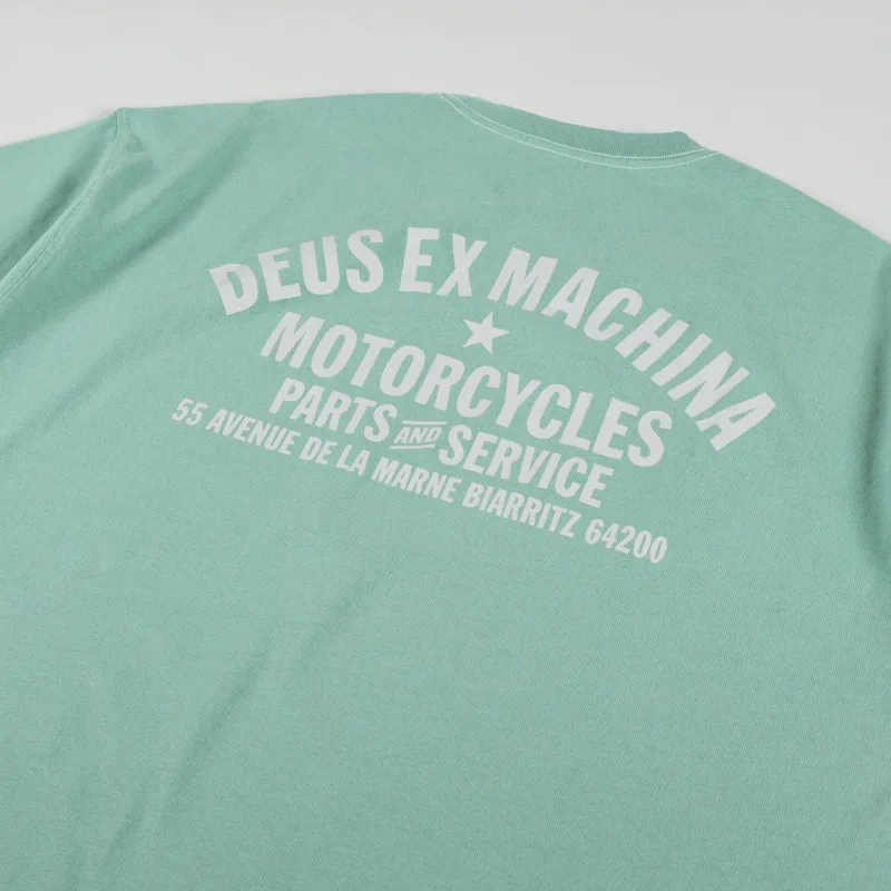 Deus Ex Machina Oversized Biarritz T Shirt Sea Foam-2