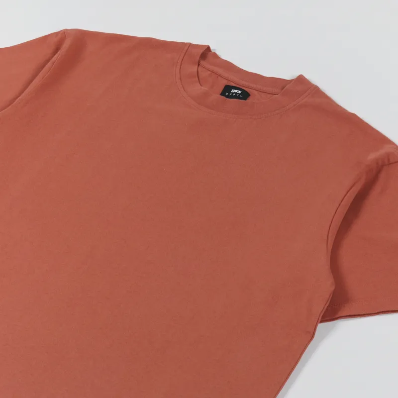 Edwin Oversize Basic T Shirt Baked Clay-1