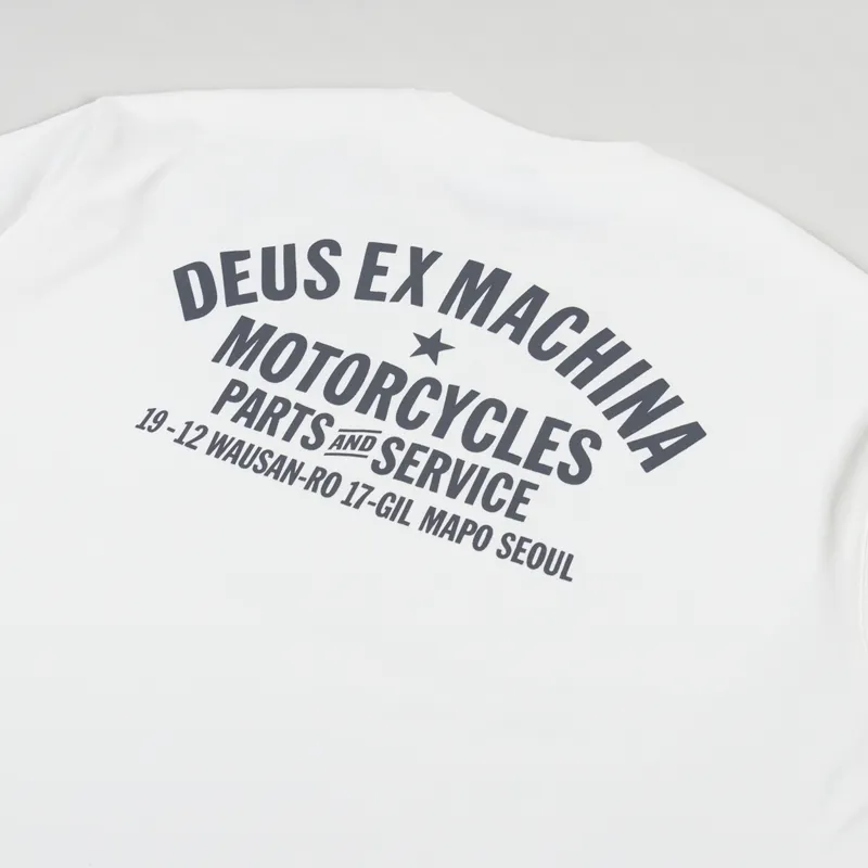 Deus Ex Machina Oversized Seoul T Shirt Vintage White-2