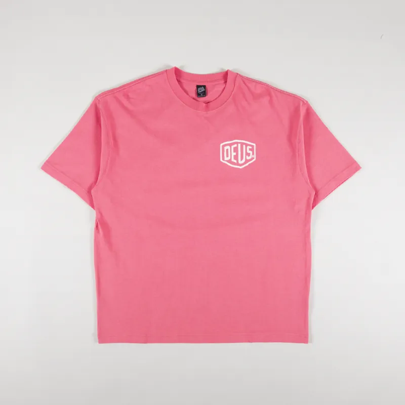 Deus Ex Machina Oversized Tokyo T Shirt Red Rose-1