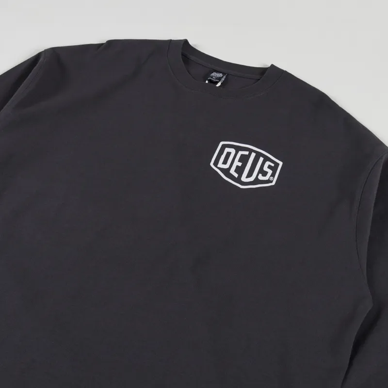Deus Ex Machina Oversized Venice Long Sleeve T Shirt Anthracite-3