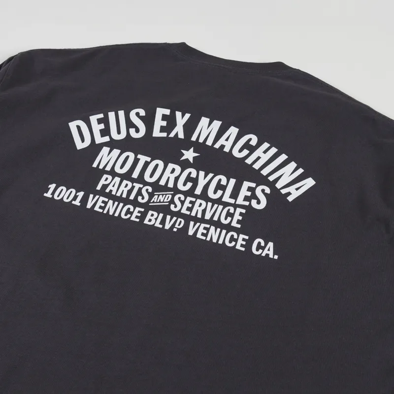 Deus Ex Machina Oversized Venice Long Sleeve T Shirt Anthracite-2
